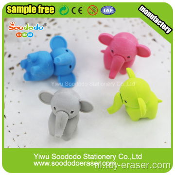 schattige olifant dier gommen puzzel gum rubber